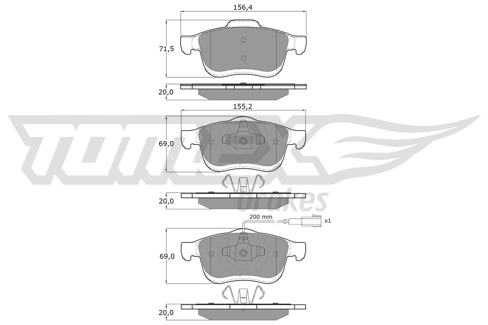 TOMEX Brakes TX 16-63 Sada...